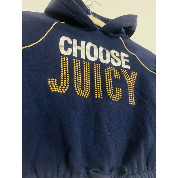 Juicy Couture Toddler Hoodie Navy Blue NWT Size 4t - Picture 3 of 5